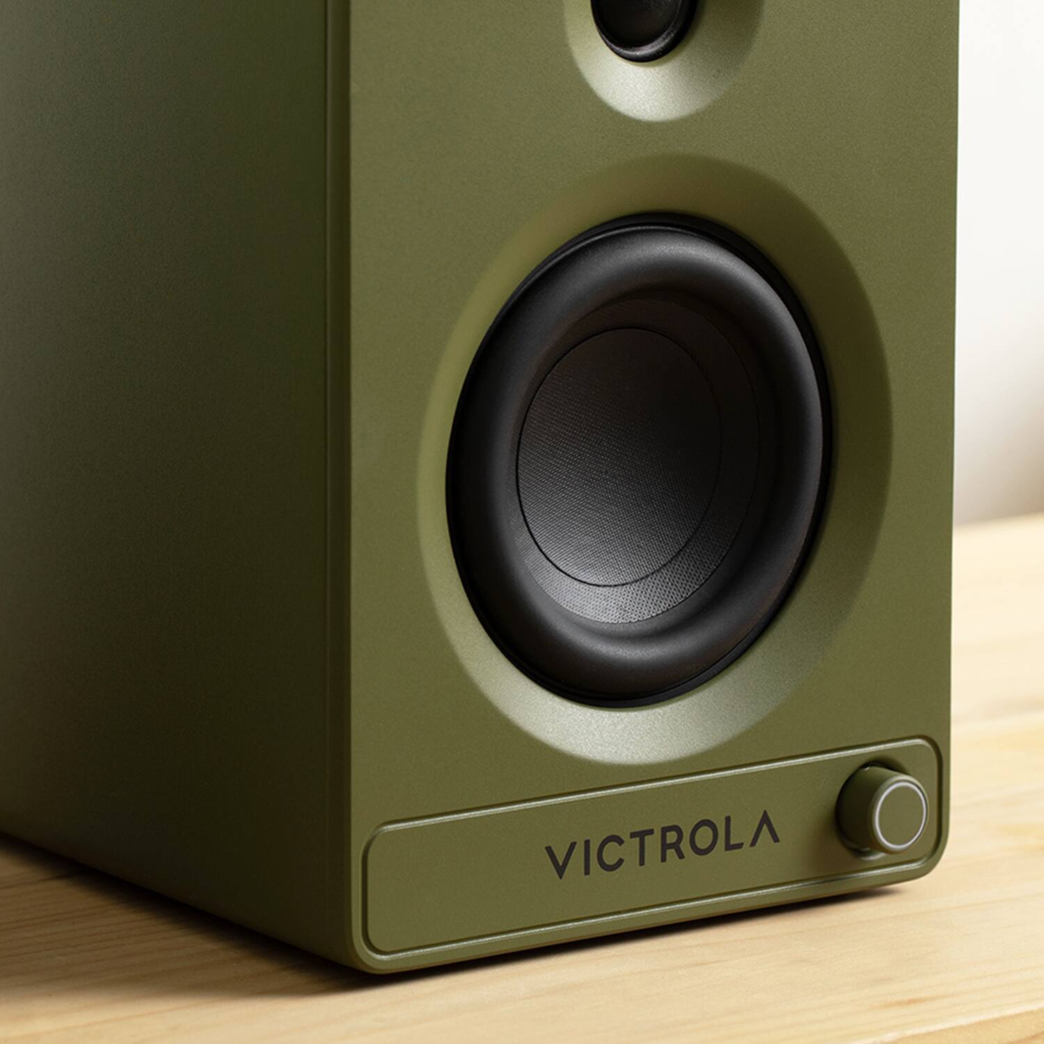 Alt View 12. Victrola - Victrola Tempo Bluetooth Bookshelf Speakers - Green.