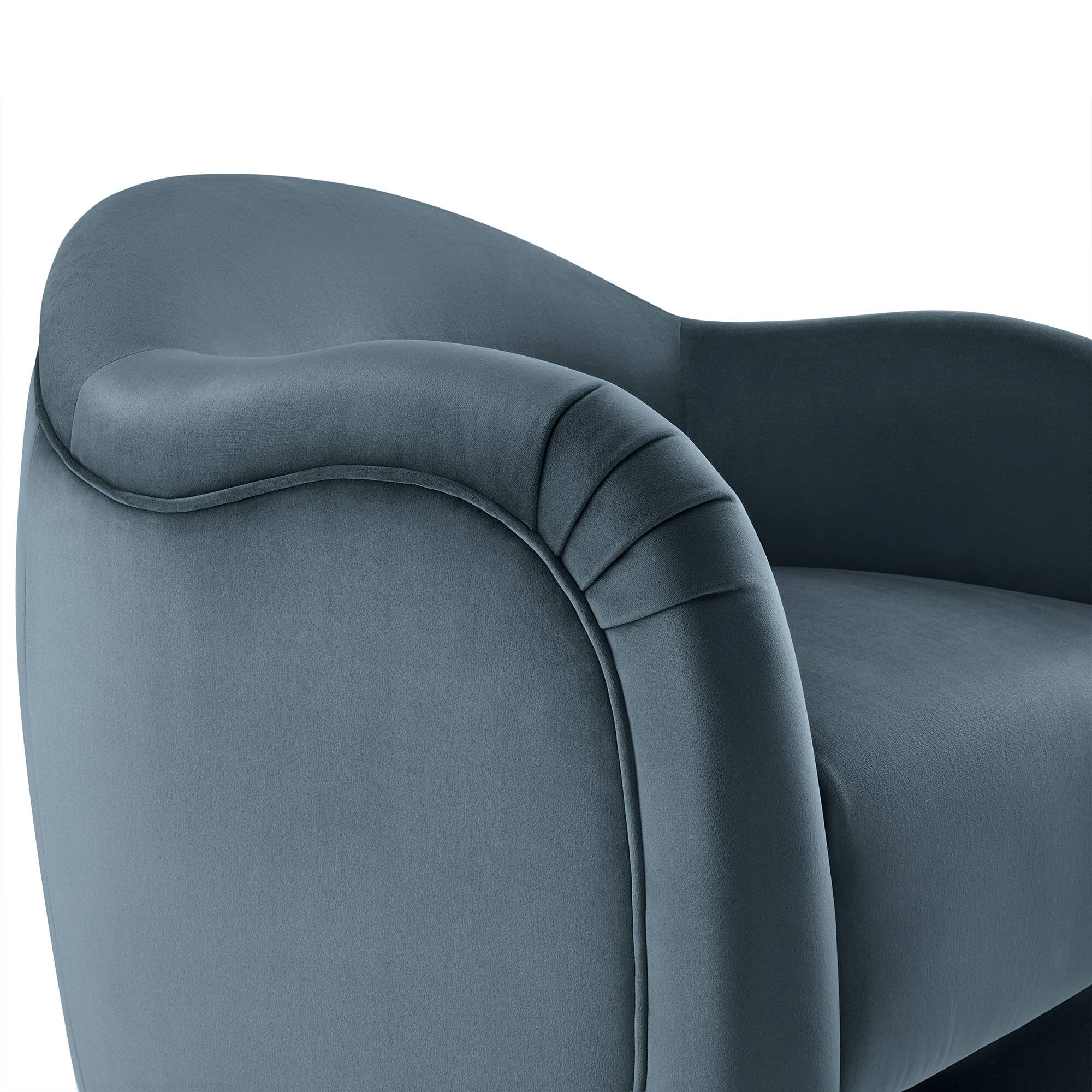 Alt View 5. Modway - Compose Performance Velvet Accent Chair by Modway - Cadet Blue.