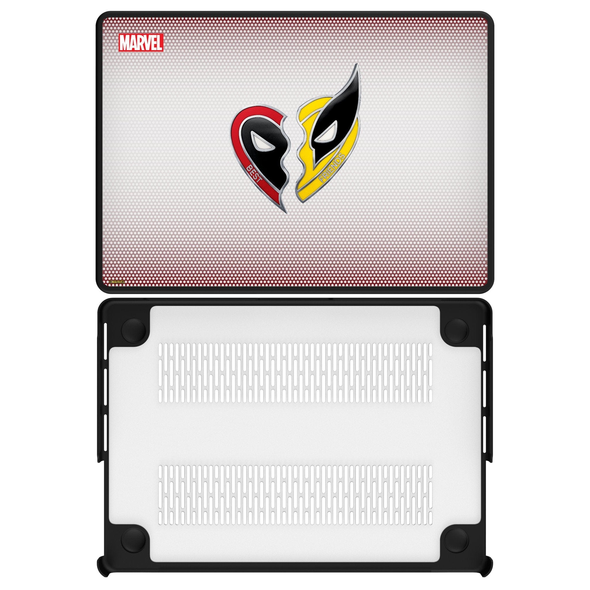 Keyscaper - Marvel Grid Laptop Case - Apple MacBook Pro (13-inch, 2020) - Deadpool Wolverine
