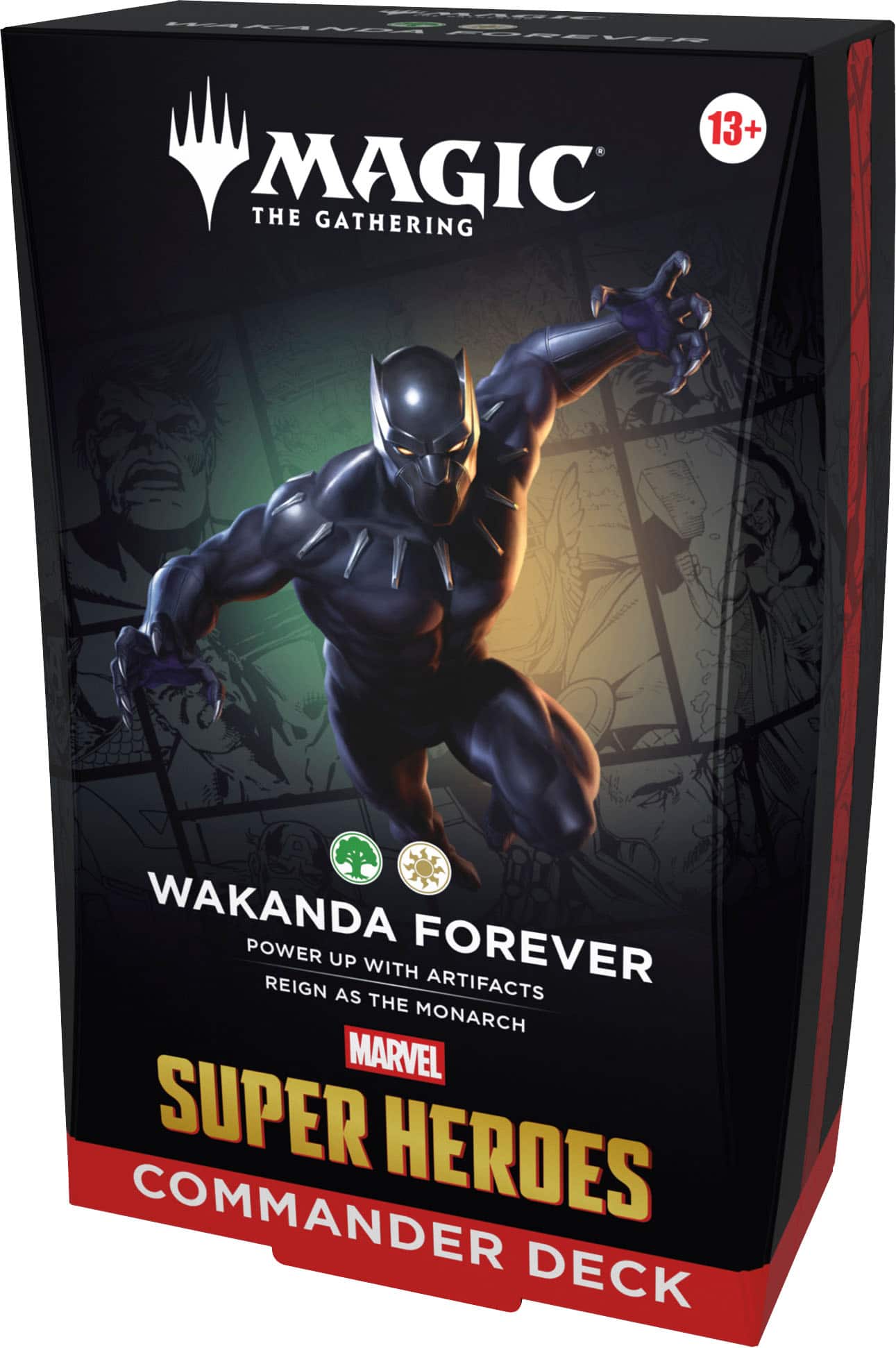 Wizards of The Coast - Magic: The Gathering Marvel Super Heroes Commander Deck - Wakanda Forever
