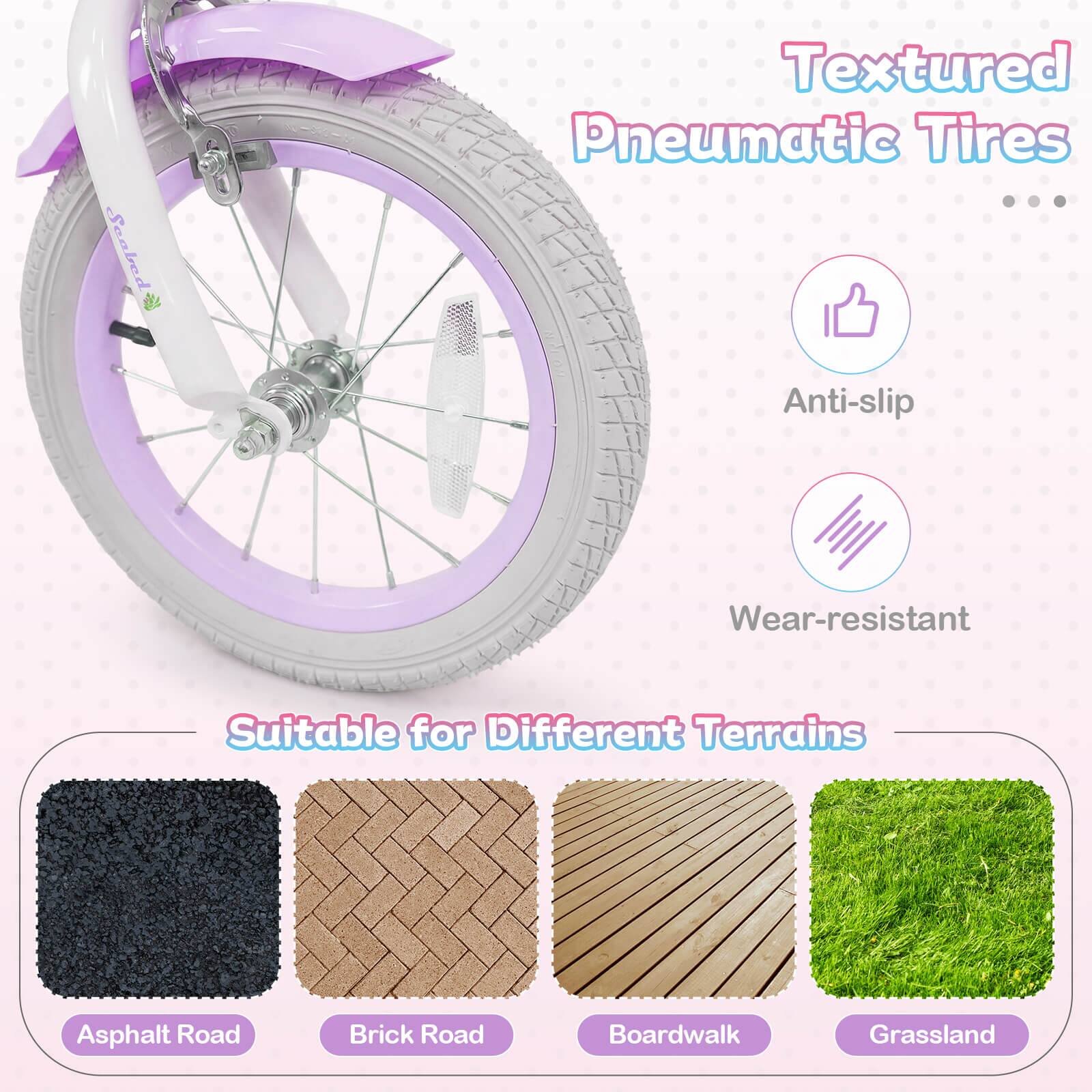 Seabed Textured Pneumatic Tires Anti-slip Wear-resistant Suitable for Different Terrains Asphalt Road Brick Road Boardwalk Grassland