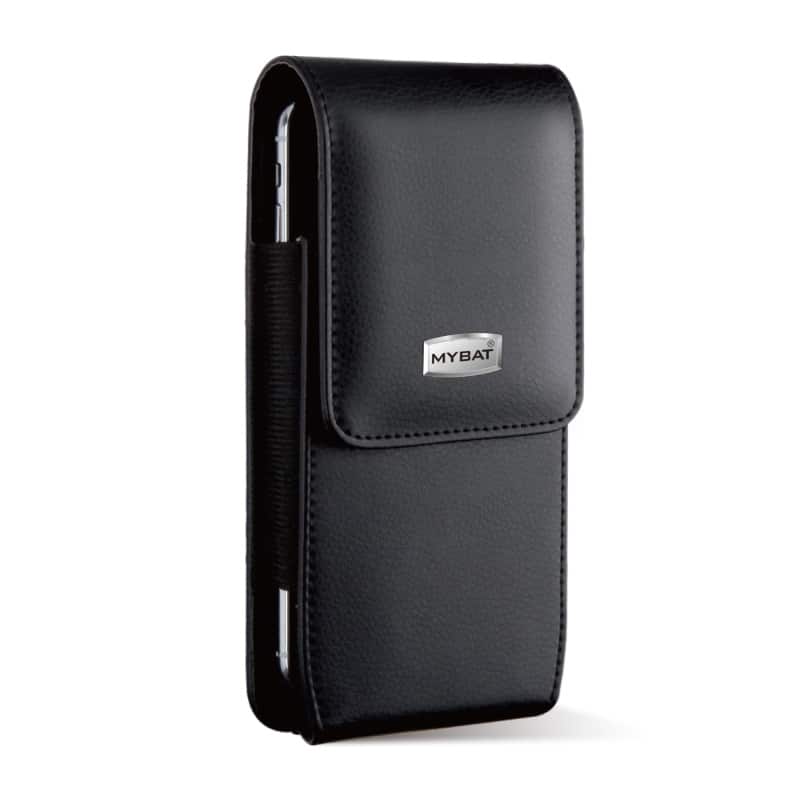 Front. LUXMO - LUXMO XL Size Vertical Phone Holster-Y Series - Black - Black.