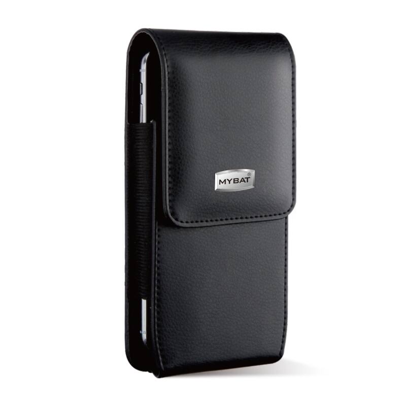 Front. LUXMO - LUXMO XL Size Vertical Phone Holster-Y Series - Black - Black.