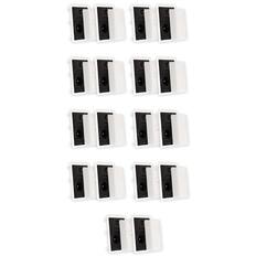 Front. Theater Solutions by Goldwood - TS80W Flush Mount In Wall Speakers with 8" Woofers Home Theater 9 Pair Pack - Paintable White.