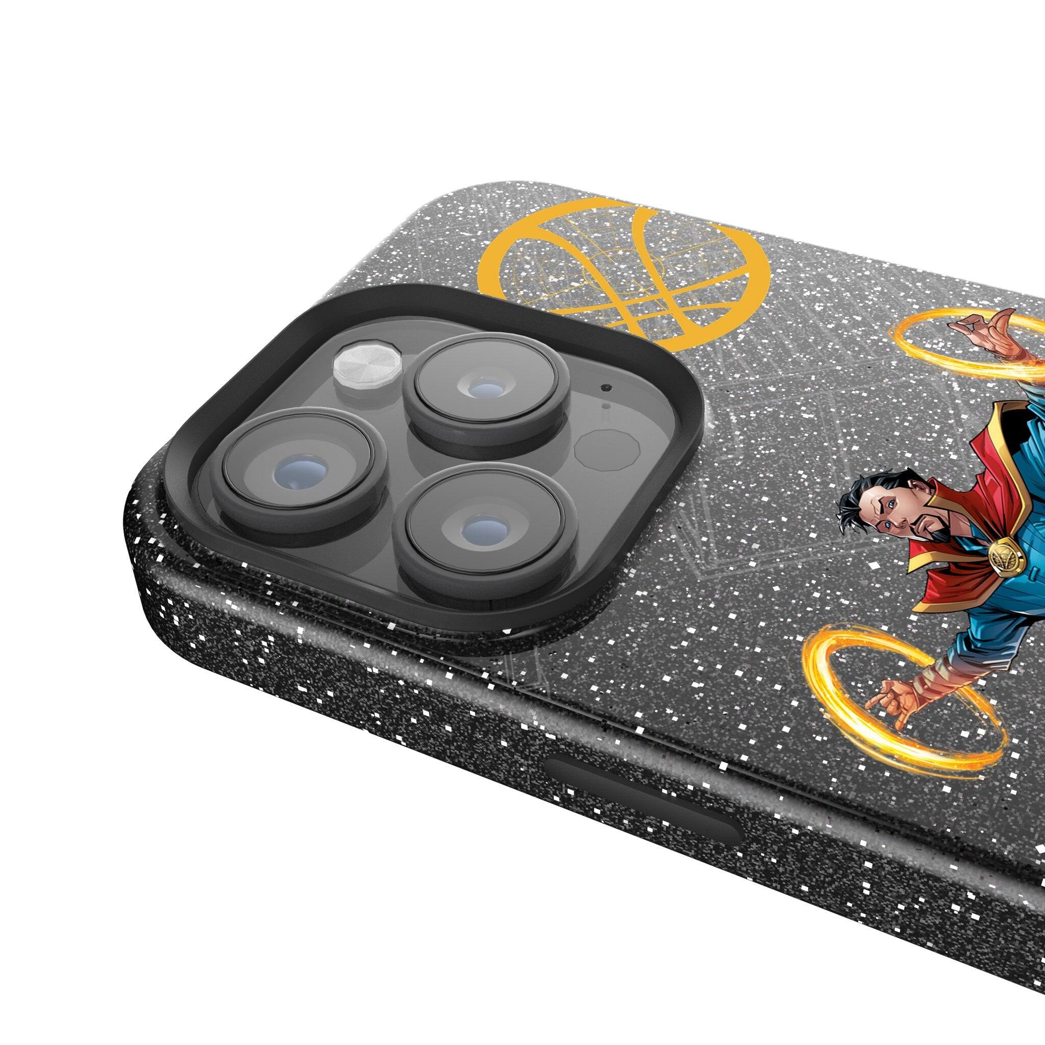 Back. Keyscaper - Marvel MechLine Black Bling Phone Case - Apple iPhone 16 Pro Max - Doctor Strange.
