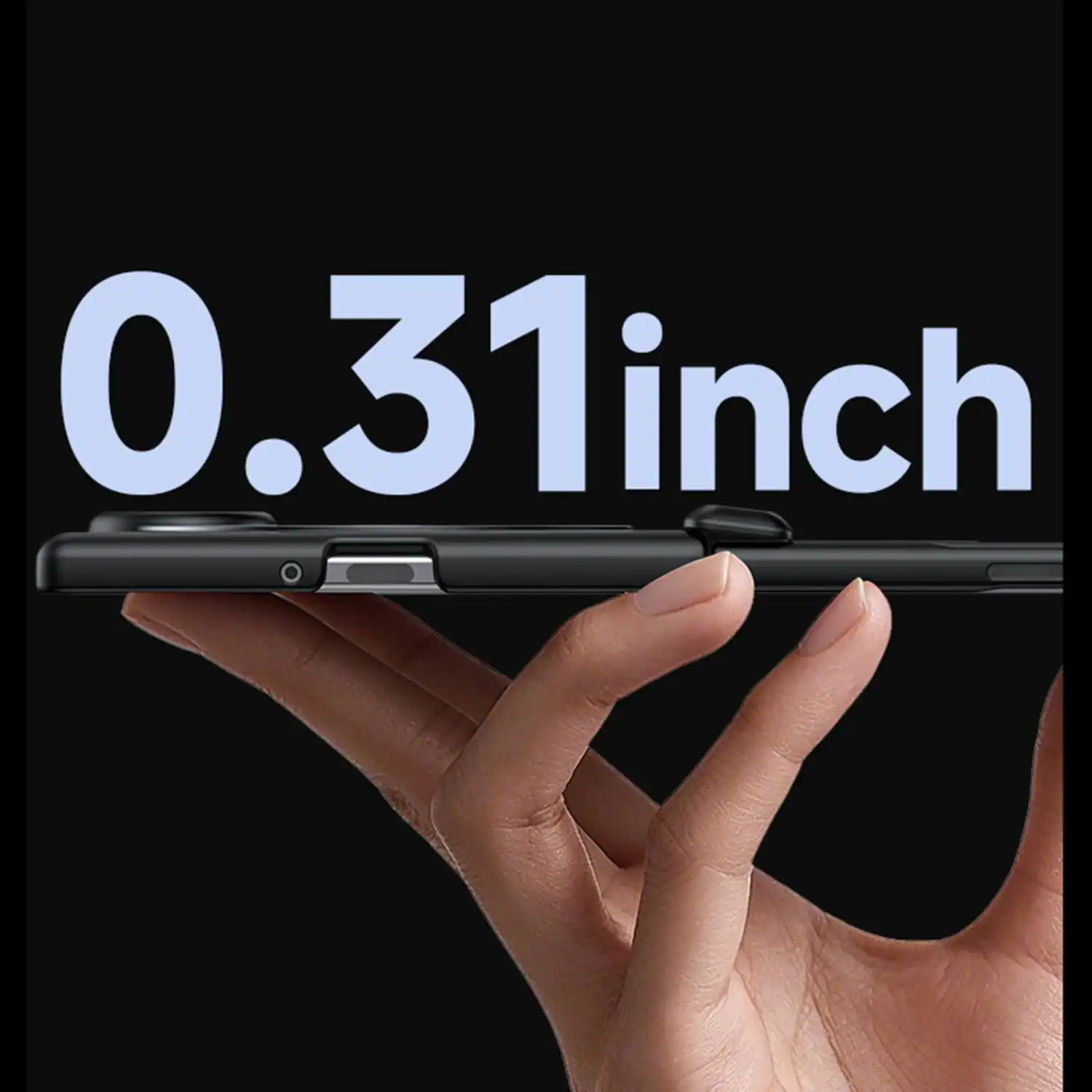 Alt View 2. Dteck - Rugged Magnetic Case For Samsung Galaxy Z Fold8 Built-in Screen Protector,Ring Stand Hinge Protection Cover - Blue(Privacy Film).