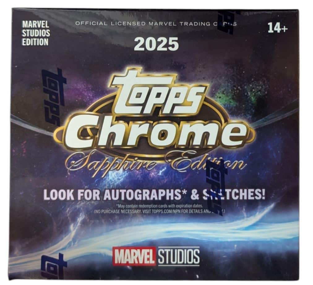 2025 Topps Chrome Sapphire Marvel Studios Hobby Box