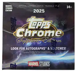 2025 Topps Chrome Sapphire Marvel Studios Hobby Box