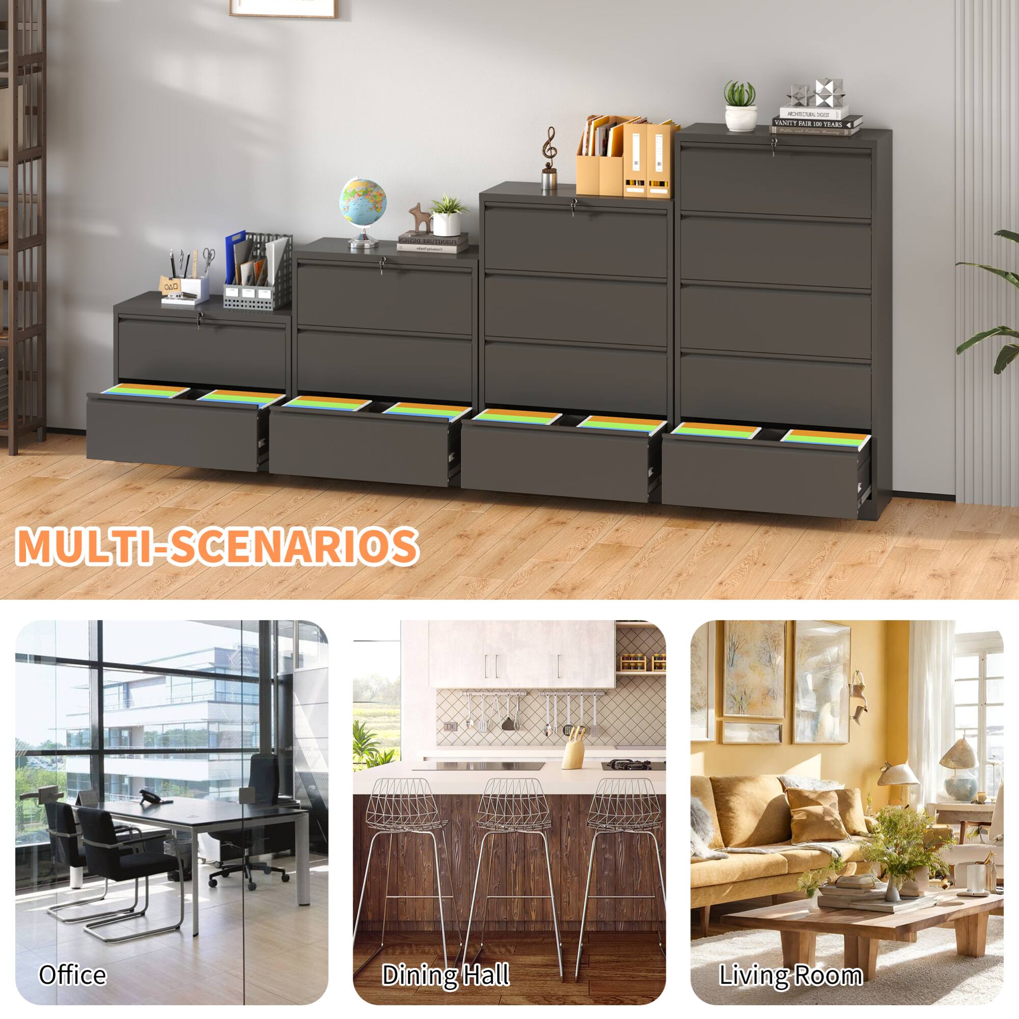 MULTI-SCENARIOS

Office  
Dining Hall  
Living Room