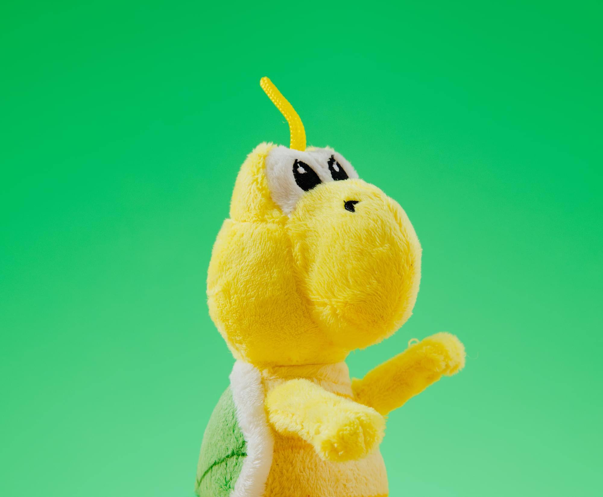 Alt View 5. Super Mario Bros. - Super Mario Bros. Nintendo Villains 7" Plush: Koopa Troopa - Yellow.