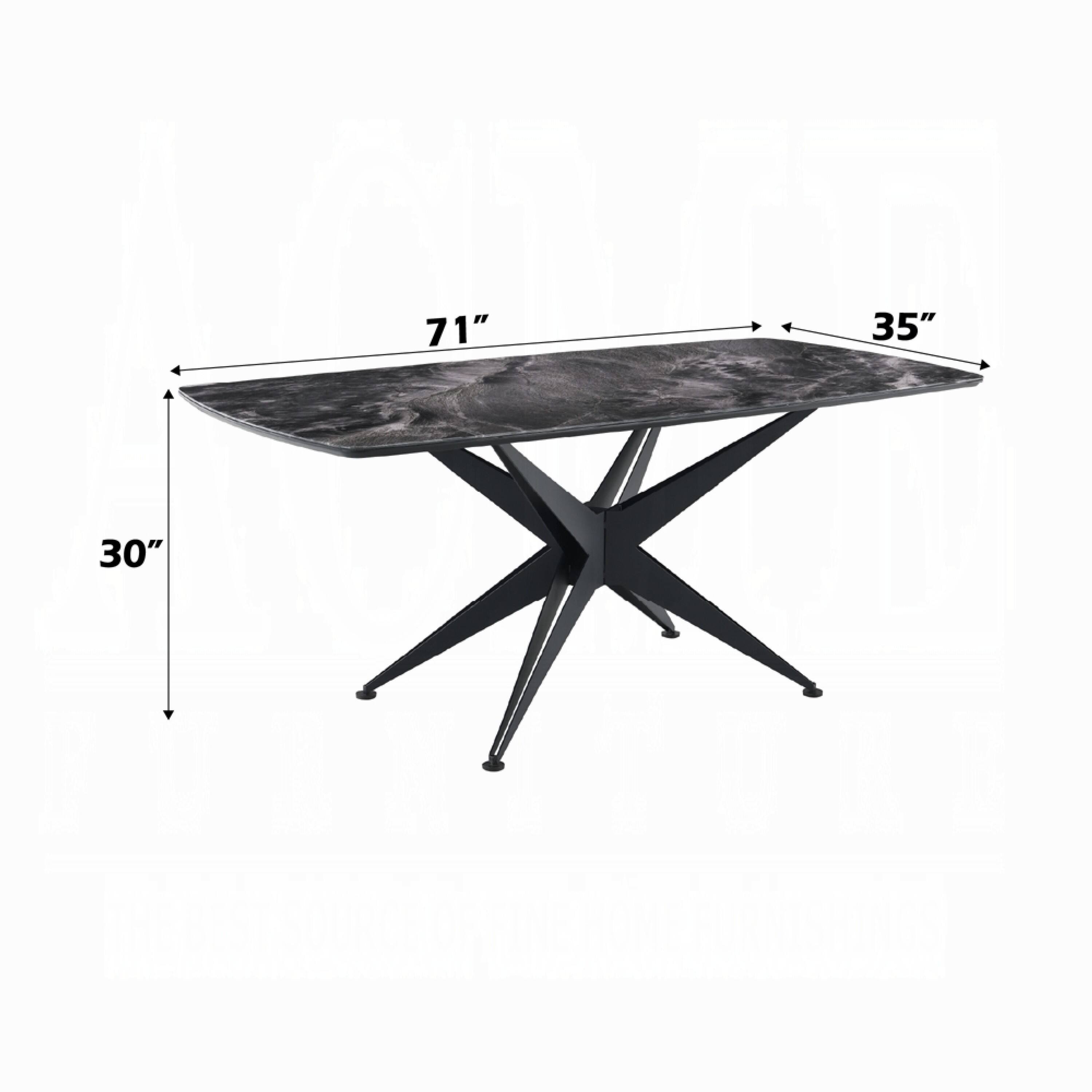 A 71" x 35" - 30"