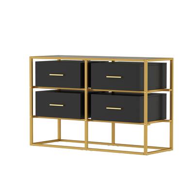 Famapy Metal Framed Dresser: Tempered Glass Top & Modern Storage Black BBFAZJ-KF520033-01 - Best Buy Famapy Metal Framed Dresser: Tempered Glass Top & Modern Storage Black BBFAZJ-KF520033-01 - Best Buy
