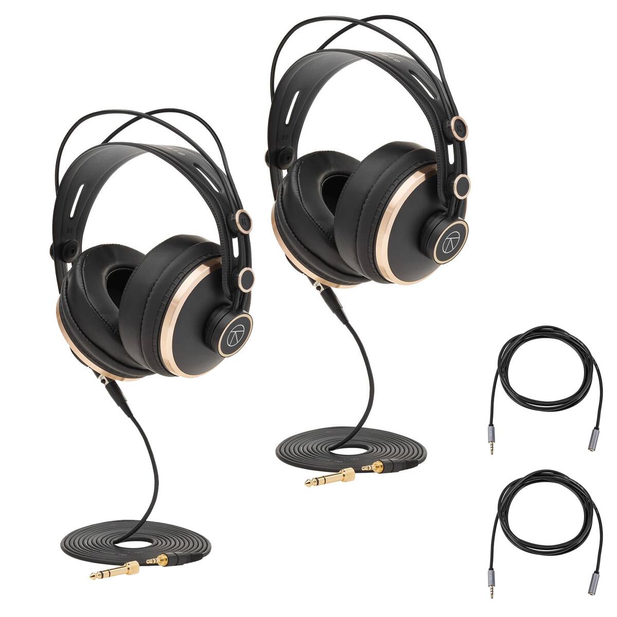 Front. Turnstile Audio - Turnstile Audio 2-Pack TAPH700 Monitoring Headphones with 10' Stereo Cables.