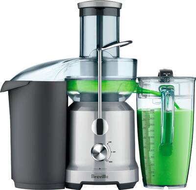 Breville Juice Fountain Cold Electric Juicer Silver Breville Juice Fountain Cold Electric Juicer Silver