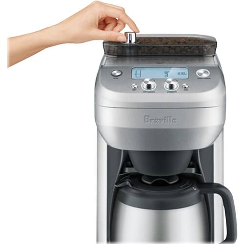 Alt View 12. Breville - the Grind Control 12-Cup Coffee Maker - Brushed Stainless Steel.