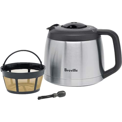 Alt View 15. Breville - the Grind Control 12-Cup Coffee Maker - Brushed Stainless Steel.