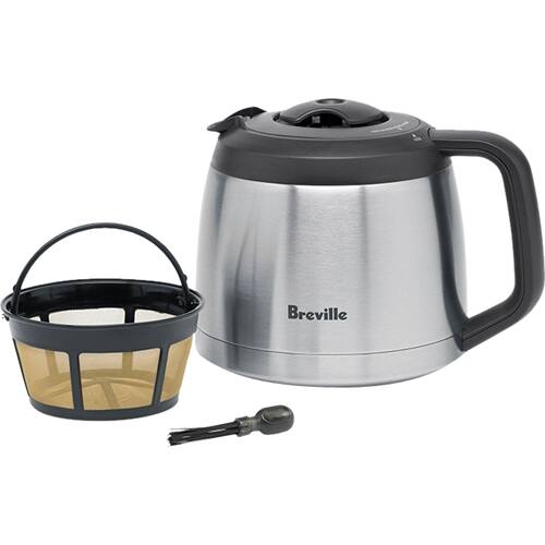 Alt View 15. Breville - the Grind Control 12-Cup Coffee Maker - Brushed Stainless Steel.