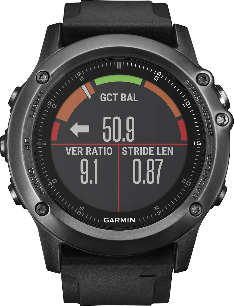Mange venlige Væk Best Buy: Garmin fēnix® 3 HR Smartwatch 51mm Fiber-Reinforced Polymer Gray  010-01338-70
