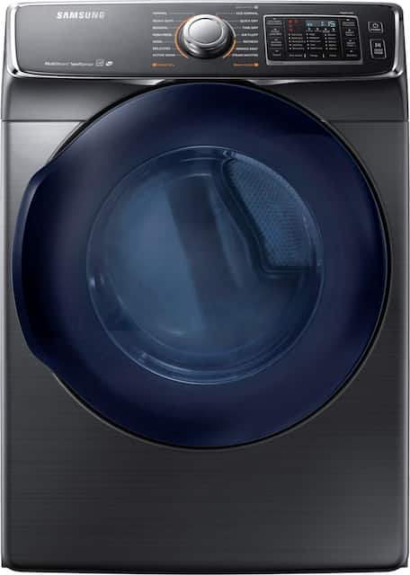 Samsung 7 5 Cu Ft 14 Cycle High Efficiency Gas Dryer With Steam Black Stainless Steel Dv45k6500gv Best Buy