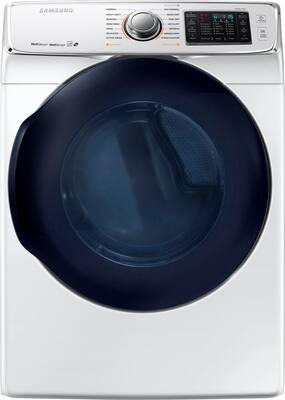 Samsung - 7.5 Cu. Ft. 14-Cycle Gas Dryer with Steam - White