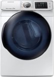 Front Zoom. Samsung - 7.5 Cu. Ft. 14-Cycle Electric Dryer with Steam - White.