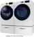 Alt View 14. Samsung - 7.5 Cu. Ft. 12-Cycle Gas Dryer with Steam - White.