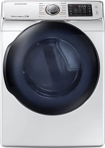 Samsung - 7.5 Cu. Ft. 14-Cycle Gas Dryer with Steam - White