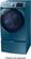 Left. Samsung - 7.5 Cu. Ft. 12-Cycle High-Efficiency Electric Dryer with Steam - Azure.