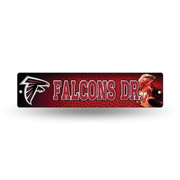 Rico Industries - Atlanta Football Falcons Street Sign (16") Hang anywhere you choose. Garage, office, den, man cave, kids room - Multi