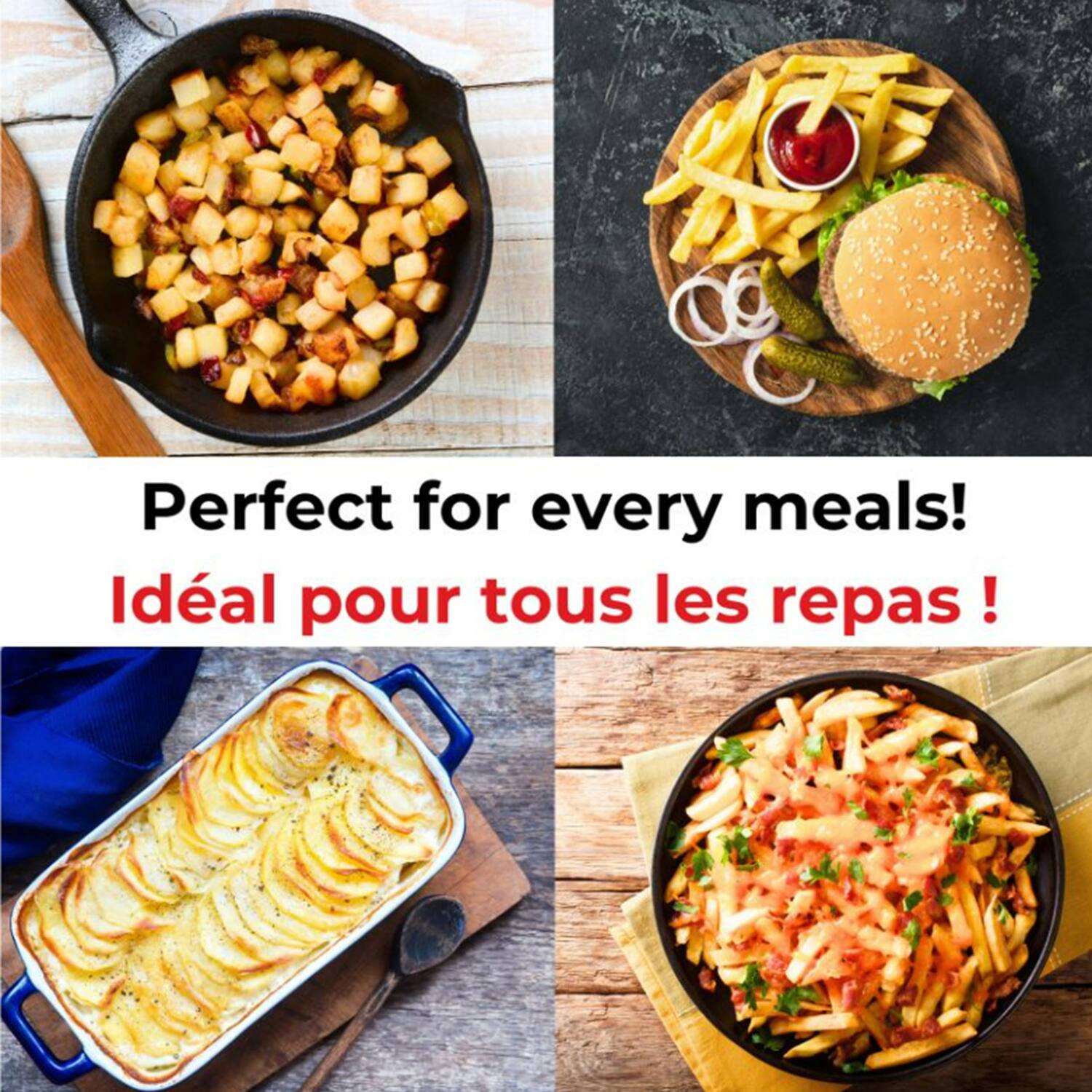 Perfect for every meals!  
Idéal pour tous les repas !
