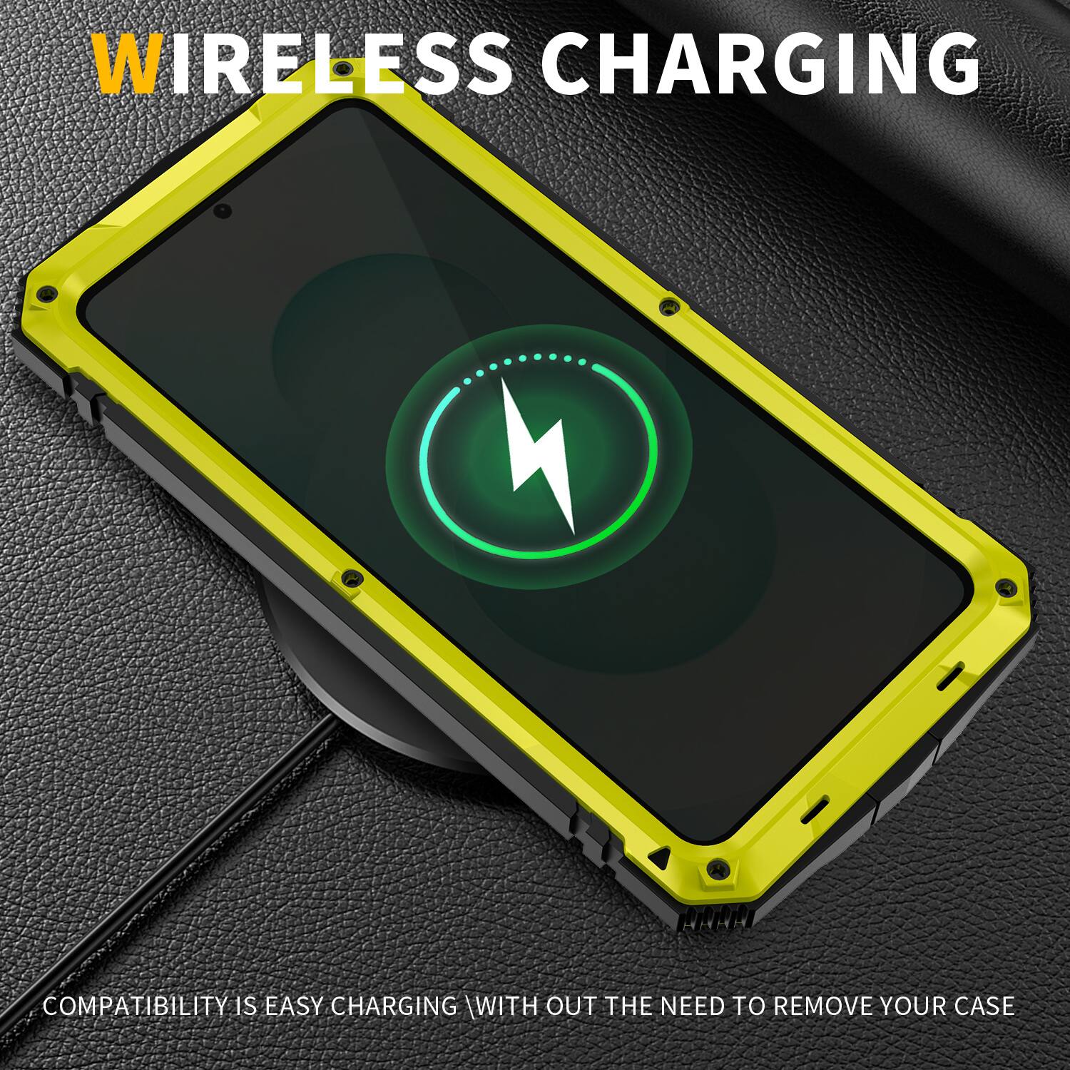 WIRELESS CHARGING

COMPATIBILITY IS EASY CHARGING WITH OUT THE NEED TO REMOVE YOUR CASE