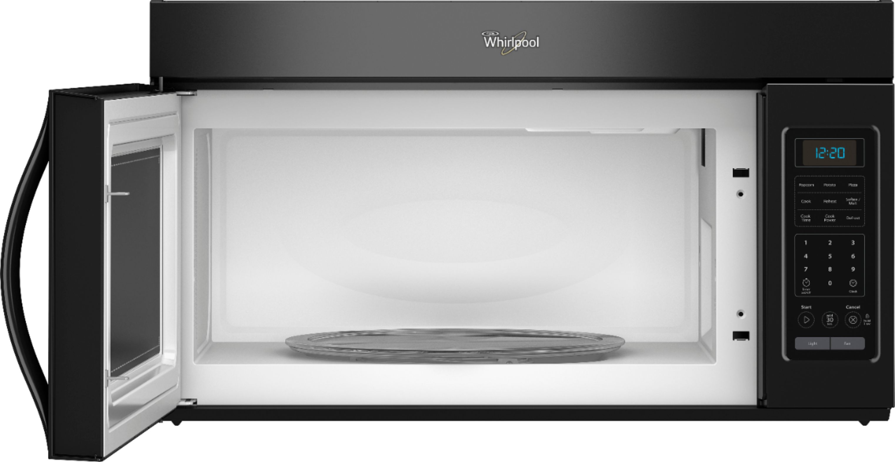 Whirlpool WMH31017AB 1000W Over-the-Range Microwave - 1.7 cu ft - Black