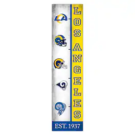 Fan Creations - Los Angeles Rams 6" x 24" Progression Wood Sign - Multicolor