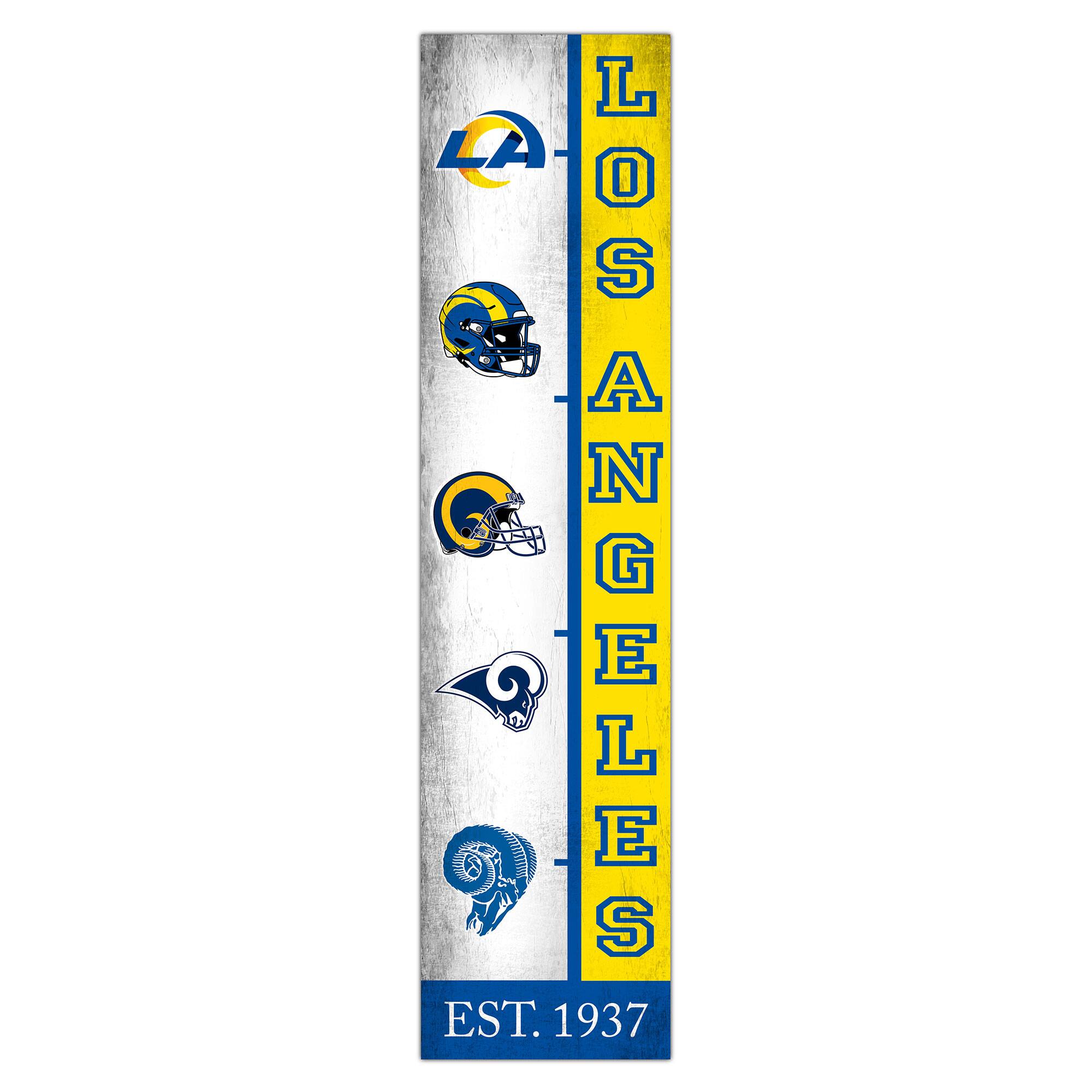 Los Angeles Rams 6" x 24" Progression Wood Sign