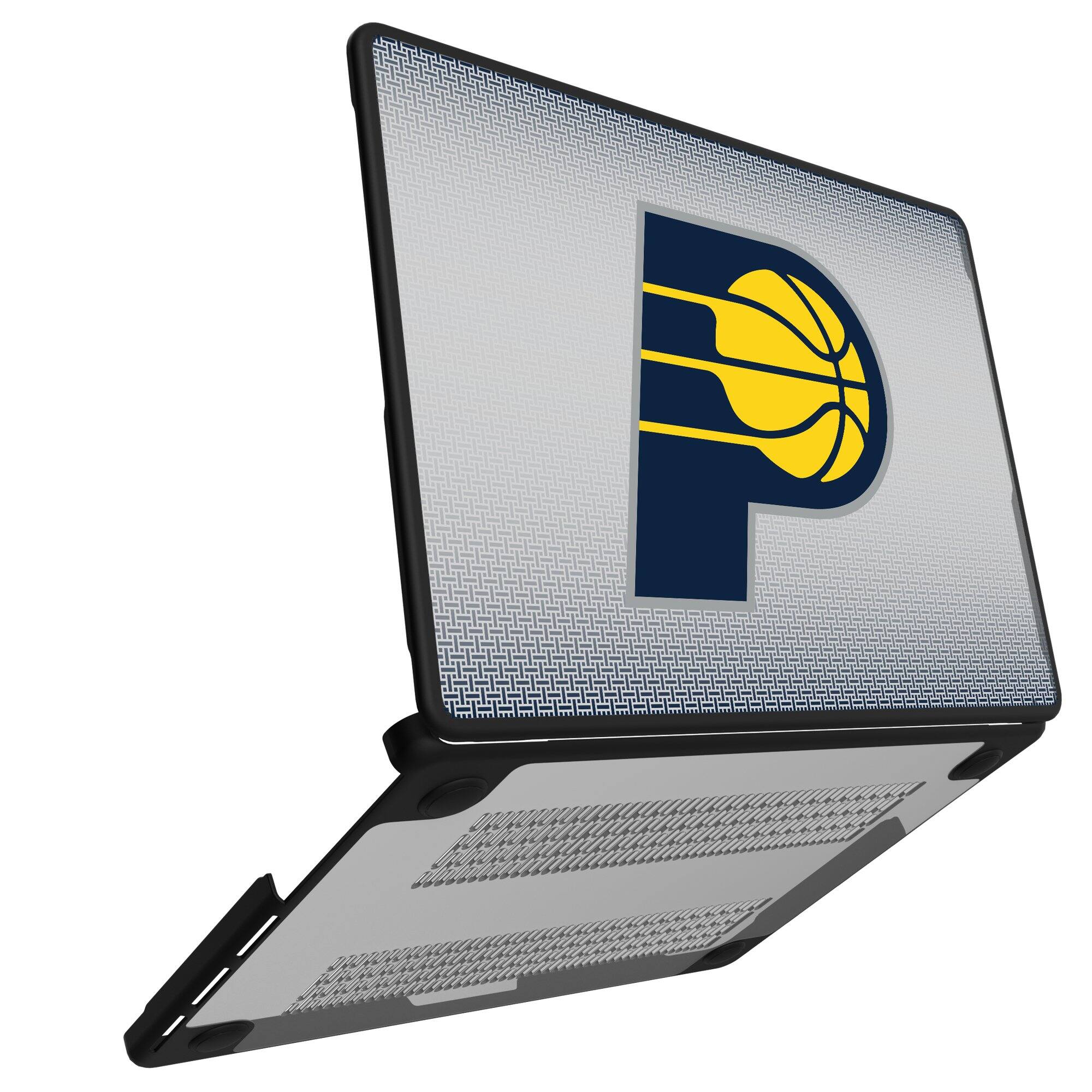 Alt View 1. Keyscaper - Indiana Pacers Linen MacBook Case - Multicolor.