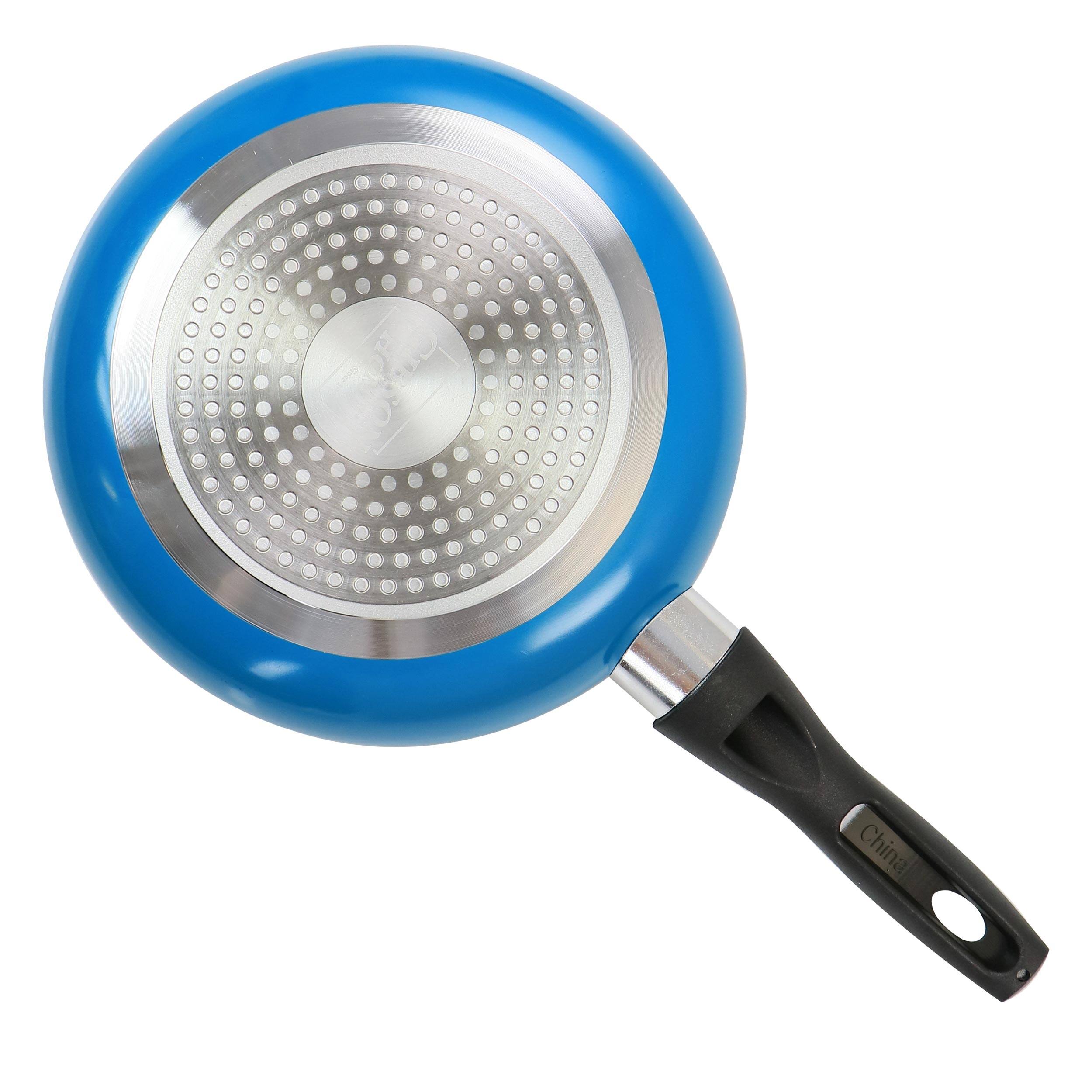 Alt View 7. Gibson - Gibson Home 2 Piece 10 inch Aluminum Frying Pan in Blue - Blue.