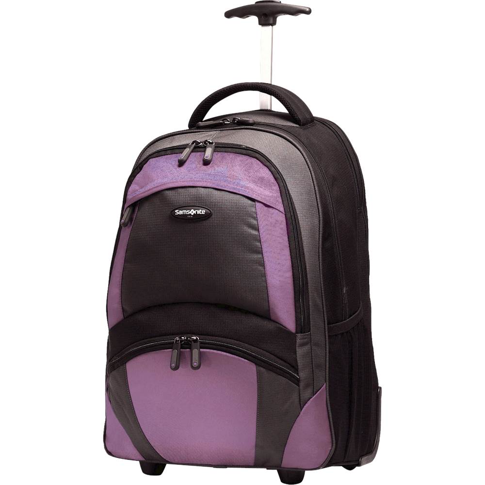 Customer Reviews: Samsonite Rolling Laptop Backpack Purple/Black 17878 ...