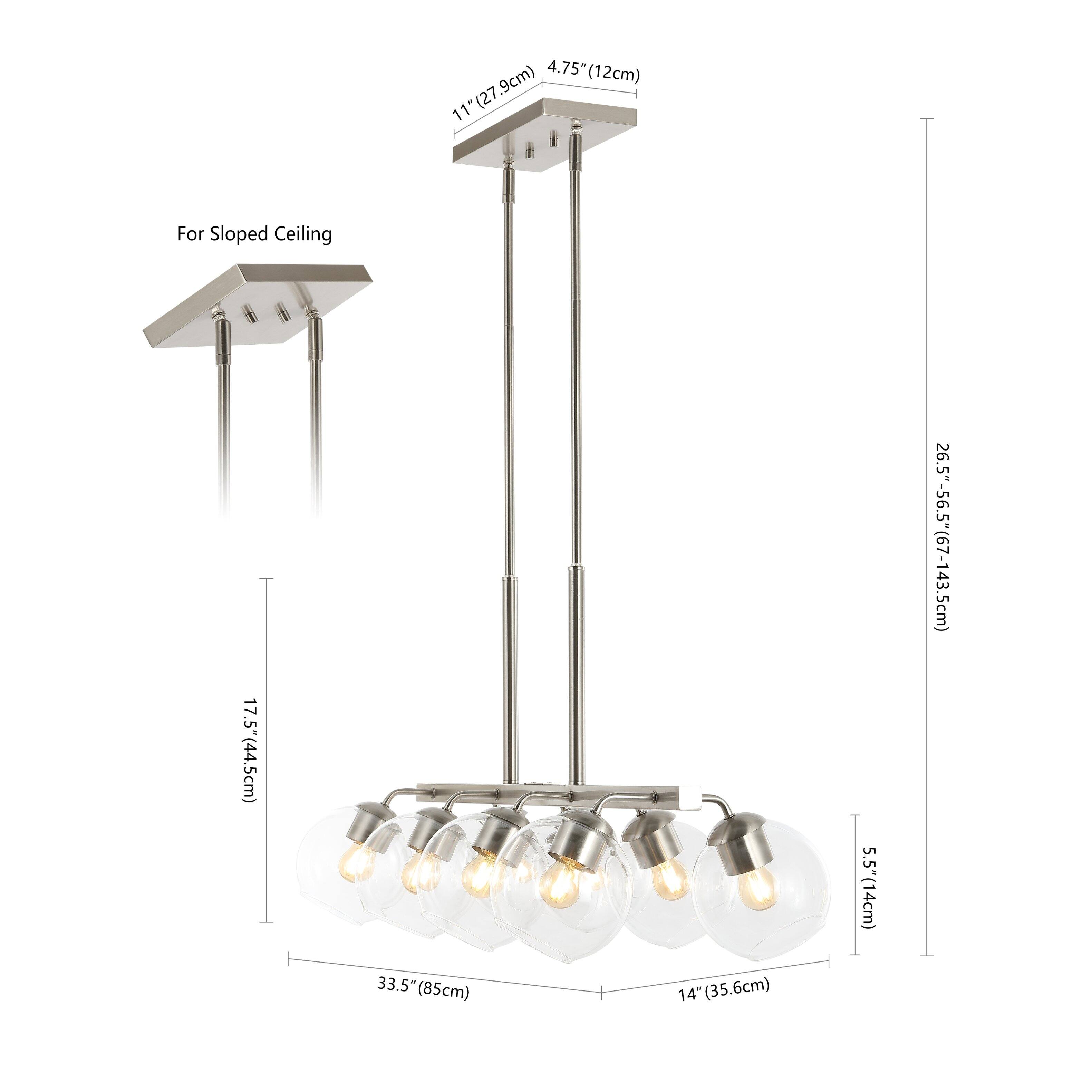 4.75" (12cm)  
11" (27.9cm)  
17.5" (44.5cm)  
33.5" (85cm)  
33.5"  
14" (35.6cm)  
5.5" (14cm)  
26.5"-56.5" (67-143.5cm)