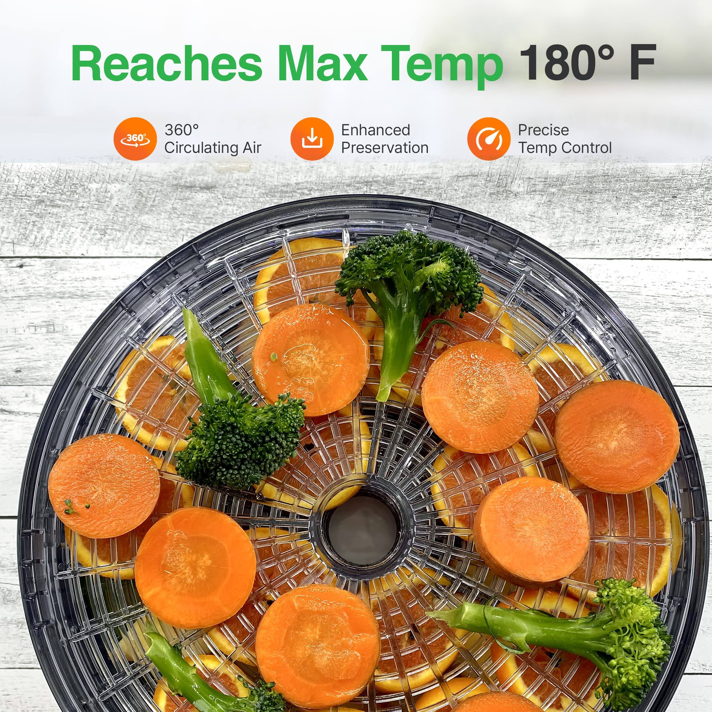 Reaches Max Temp 180° F  
360° Circulating Air  
Enhanced Preservation  
Precise Temp Control