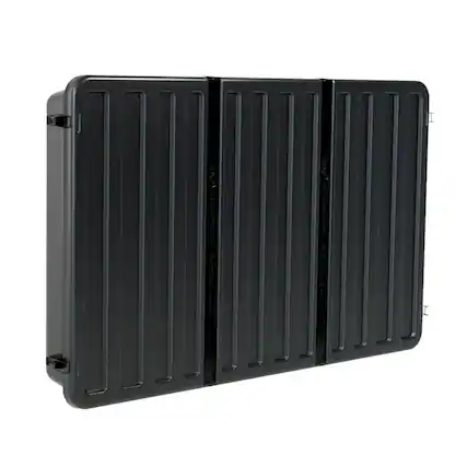 Front. Storm Shell - Storm Shell Weatherproof 75” Outdoor TV Enclosure - Black.
