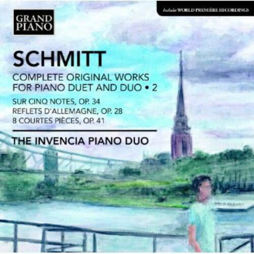 GRAND PIANO  
SCHMITT  
COMPLETE ORIGINAL WORKS FOR PIANO DUET AND DUO • 2  
SUR CINQ NOTES, OP. 34  
REFLETS D'ALLEMAGNE, OP. 28  
8 COURTES PIECES, OP. 41  
THE INVENCIÁ PIANO DUO  

ANDRÁS WORLD PREMIERE RECORDINGS