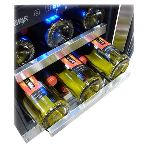 Best Buy: Vinotemp 28-Bottle Wine Cooler Black With Stainless Steel VT ...