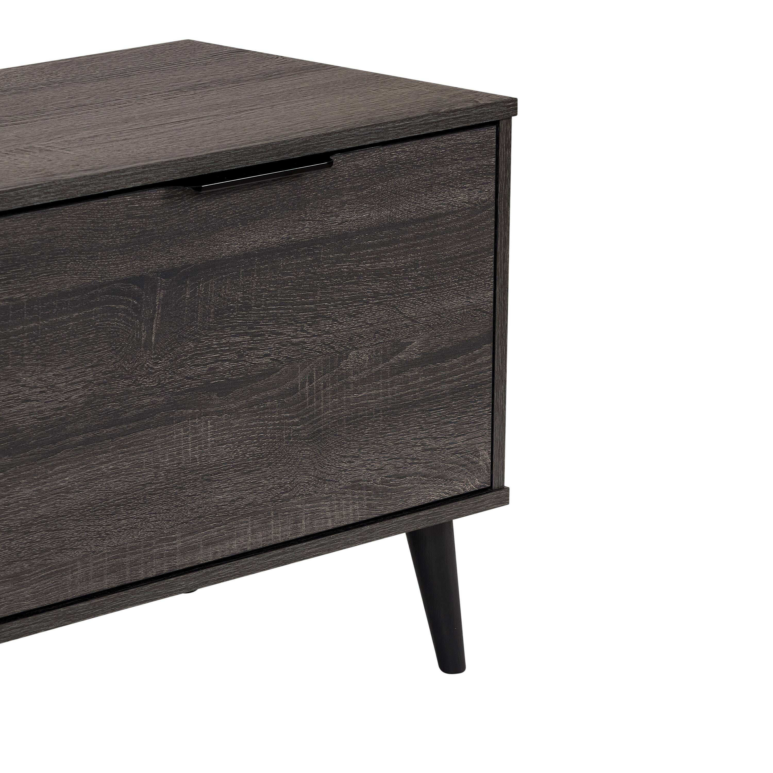 Alt View 15. CorLiving - Cole Collection TV Stand with Enclosed Cabinets for Most TVs up to 85" - Dark Gray.