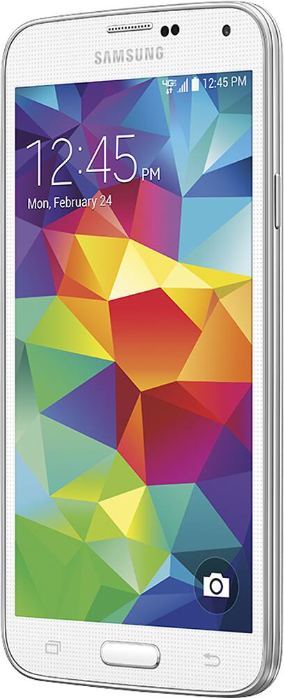 Left. Samsung - Certified Pre-Owned Galaxy S5 4G LTE with 16GB Memory Cell Phone.