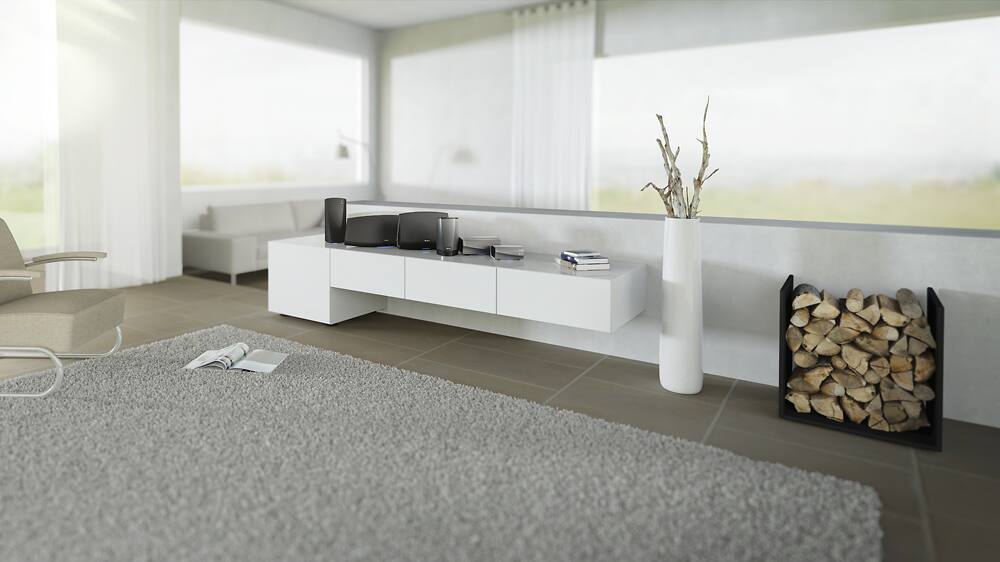 Alt View 20. Denon - HEOS AMP HS2SR 200W 2.1-Ch. Wireless Class D Amplifier - Black and Gunmetal.