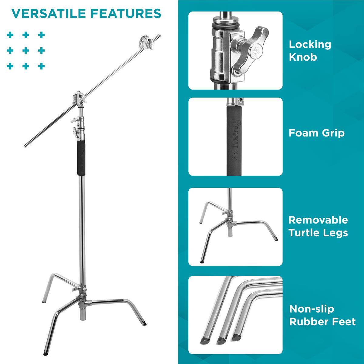 Flashpoint 10' C Stand w/Turtle Base, 40