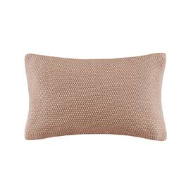 Gracie Mills - Lessie Ultra-Soft Knit Oblong Pillow Cover - Brown