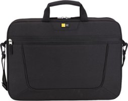 Case Logic - Top-Loading Laptop Case for 15.6" Laptop - Black - Front_Zoom