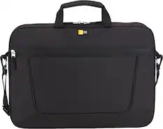 Front. Case Logic - Top-Loading Laptop Case for 15.6" Laptop - Black.