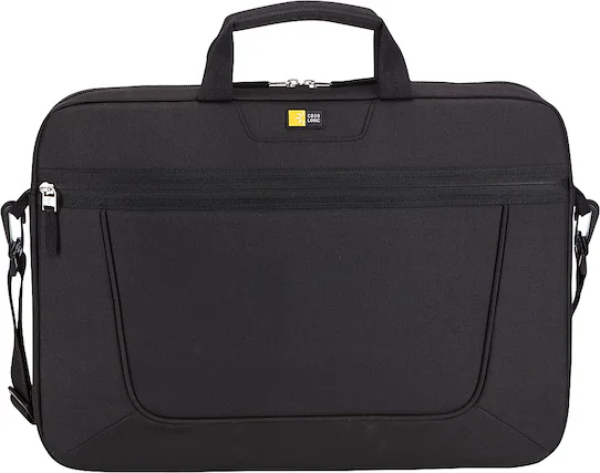 Front. Case Logic - Top-Loading Laptop Case for 15.6" Laptop - Black.